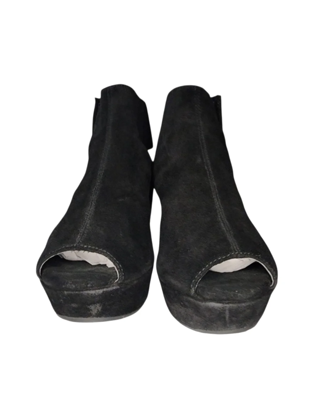 Chocolate Blu White Cutout Wedge Sandals, Womens 8 - Picture 4 of 12